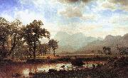 Albert Bierstadt Haying, Conway Meadows oil on canvas